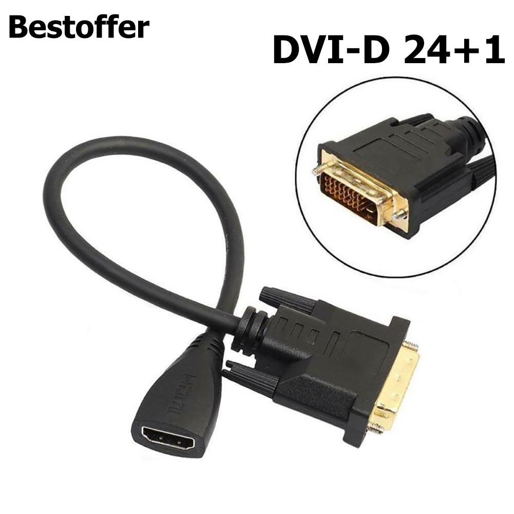 Bestoffer 1080P HDMI DVI-D 24 + 1  ̺  DVI HDMI   TV ڿ  